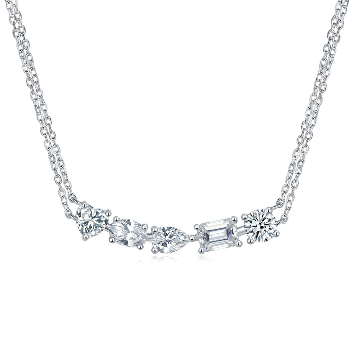 Galaxy - A Fashionable And Luxurious Diamond Jewelry Pendant Set With Moissanite S925 Sterling Silver And Platinum Plating